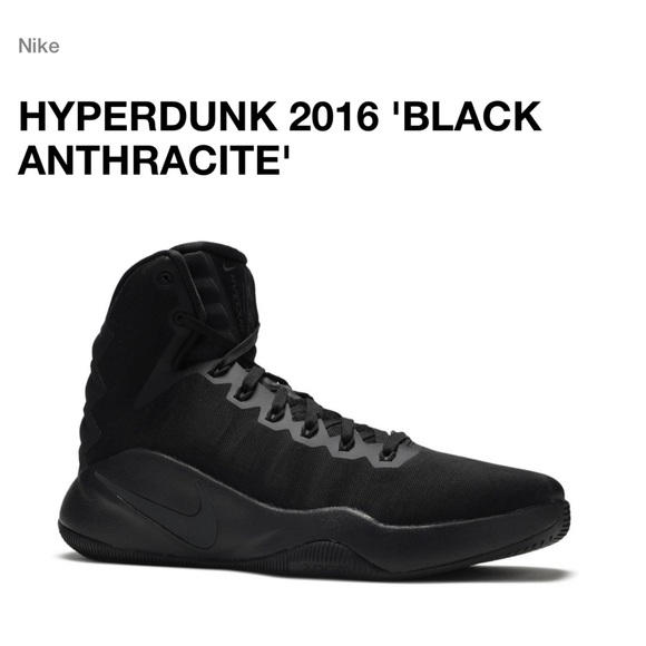 Nike Other - 🥾 NWOT Nike Hyperdunk 2016 Black Anthracite 🥾